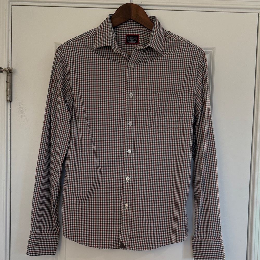 UNTUCKit Checkered Button Down Shirt